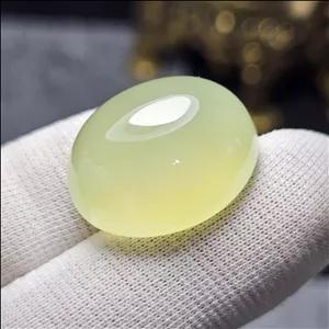 نگین درشت سنگ عقیق سبز انگوری معدنی کد 34373