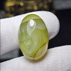 نگین درشت سنگ عقیق رگه سلیمانی معدنی کد 34719