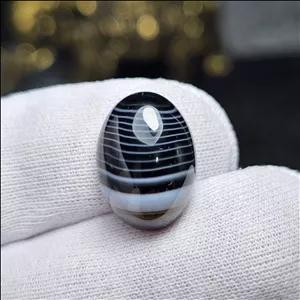 نگین سنگ اونیکس سلیمانی معدنی کد 34759