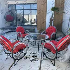 چتر پایه کنار باغی قطر چهار متر فلزی