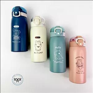 تراول ماگ کودکانه پاستلی | تراول ماگ ضد نشت و نی‌دار