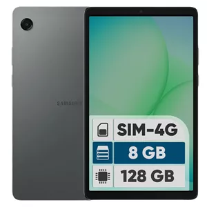 تبلت 8.7 اینچ سامسونگ مدل Galaxy Tab A11 4G، ظرفیت 128 گیگابایت و رم 8 گیگابایت، قابلیت پشتیبانی از سیم کارت، رزولوشن دوربین 8 مگاپیکسل