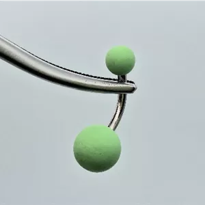 پیرسینگ ناف سبز پایه استیل کد 816