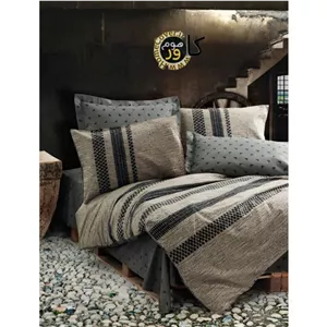 سرویس روتختی دو نفره CottonBox مدل آرلو براون چهارتکه