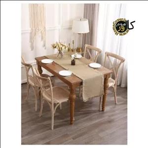 رانر کتان وارداتی رمانتیک دیزاین مدل روستیکو کامبو Rustico Cambo