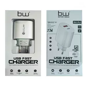آداپتور 20 وات فست شارژ مدل bw-pu1