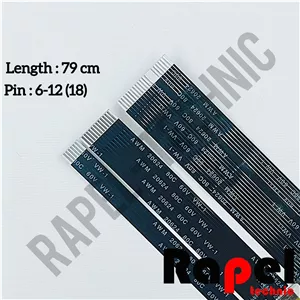 کابل فلت اسکنر HP M125مناسب (دو شاخه 12 و 6 پین) HP 125-127-128-177-175-475