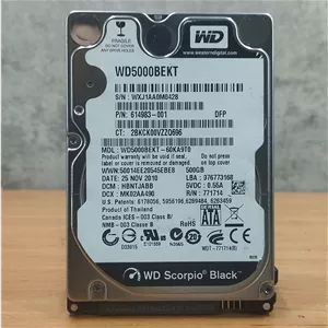 هارد لپ تاپ برند وسترن مدل  HDD LAPTOP WESTERN - WD500BEKT-6