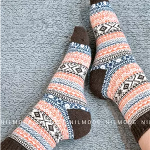 جوراب پشمی ساقدار زنانه دخترانه وینتیج