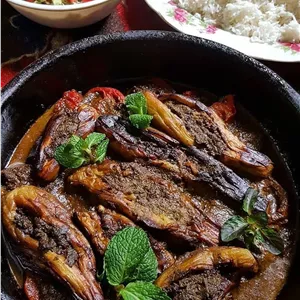 ادویه چاشنی معطر مخصوص بادمجان کباب «بادمجان شکم پر شمالی» 