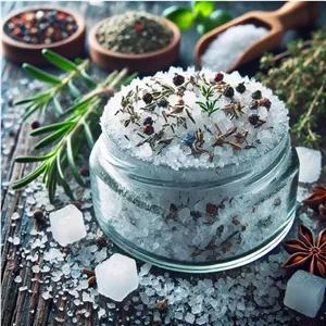 نمک دودی و سبزیجات معطر