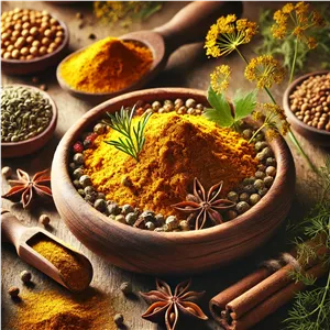 زردچوبه سبزیجات ماسه تا 