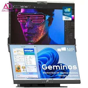 مانیتور دو صفحه نمایش تاشو مدل DUEX dual-screen  24  24IPS 60HZ