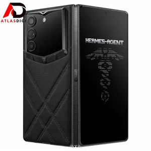 گوشی موبایل تاشو لوکس ورتو مدل Vertu AlphaFold ظرفیت ۵۱۲ گیگابایت و رم ۱۲ گیگابایت با چرم گوساله دست‌دوز