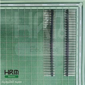 پین‌هدر نری 40*2 پین صاف 17 میلی‌متر (2.54mm)