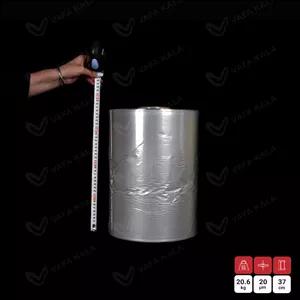 سلفون شیرینگ خشک عرض 37 سانت دو طرف بسته-ضخامت 20 میکرون