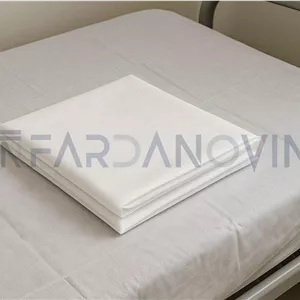ملحفه یکنفره ساده یکبار مصرف هتلی | 1 تکه