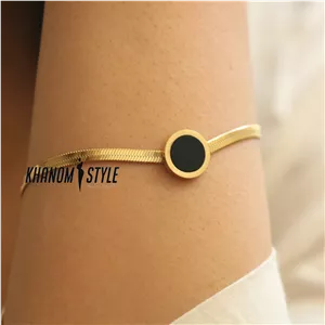 دستبند زنانه استیل ماری طرح بولگاری B904T1