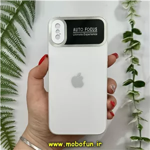 قاب گوشی iPhone X - iPhone XS آیفون PVD مدل AUTO FOCUS محافظ لنز دار سفید کد 12647