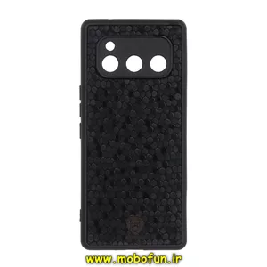 قاب گوشی Daria Bond 5G داریا باند چرمی پوست ماری محافظ لنزدار مشکی کد 25723