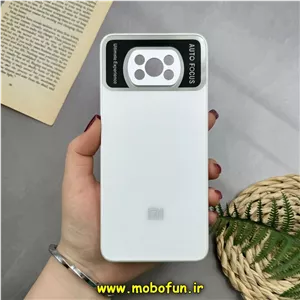 قاب گوشی Poco X3 NFC - Poco X3 Pro شیائومی PVD مدل AUTO FOCUS محافظ لنز دار سفید کد 16854