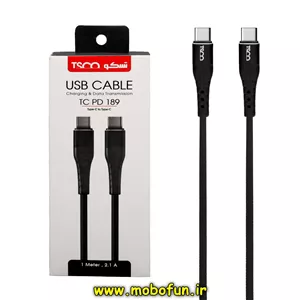 کابل شارژ Type-C to TSCO Type-C مدل TCPD 189 رنگ مشکی کد 48286