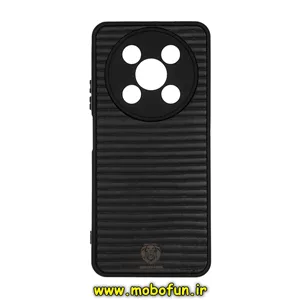 قاب گوشی Vocal V2 / Vocal V2 Lite وکال چرمی راه راه محافظ لنزدار مشکی کد 74051