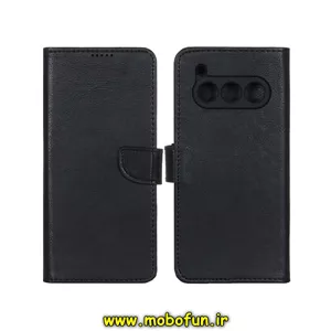 کیف گوشی Daria Bond 2 Lite داریا باند مگنتی طرح چرم کتابی مشکی کد 75290