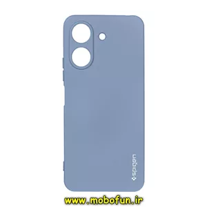 قاب گوشی Redmi 13C / Poco C65 شیائومی سیلیکونی ژله ای PC برند SPIGEN اسپیگن آبی فیلی کد 76153