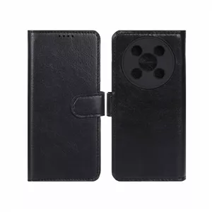 کیف گوشی Vocal V2 - Vocal V2 Lite وکال مگنتی طرح چرم کتابی محافظ لنزدار مشکی کد 95983