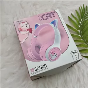 هدفون فانتزی بی سیم CUTE CAT مدل AKZ 07 - مشکی کد 140095