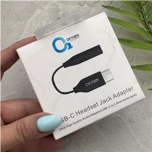 کابل تبدیل Type-C به جک 3.5 میلیمتری Oxygen مدل R-3 کد 140332