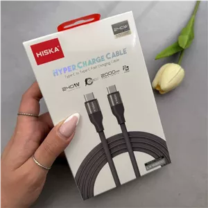 کابل شارژ هیسکا Type-C به Type-C مدل LX-932CC با طول 2 متر کد 140416