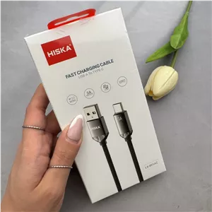 کابل تایپ سی هیسکا مدل LX-801AC طول ۱ متر کد 140419