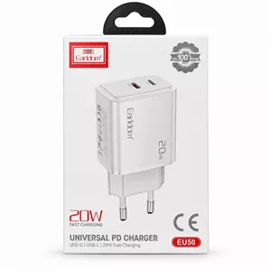 شارژر دیواری Earldom EU50 PD فست شارژ 20W کد 140718