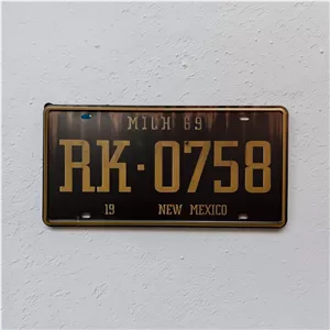 پلاک فلزی طرح New Mexico ابعاد 30×15