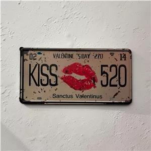 پلاک فلزی طرح Valentines Day ابعاد 30×15