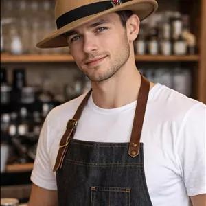 کلاه فدورا خاخامی اسپانیش کابوی فتر لبه 8cm کدYP2