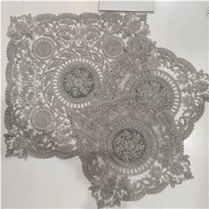 رومیزی جلو مبلی دانتل سه تکه مربع ترک