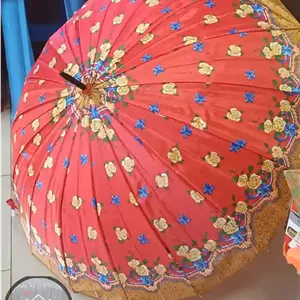 چتر گلدار نارنجی