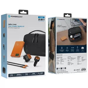 پک مسافرتی قدرتمند ۵ کاره Nirvano پاورولوژی Powerology Nirvano 5-In-1 Power Travel Kit