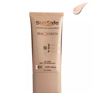ضد آفتاب سان سیف کرم پودری و پرایمری مکیسان با SPF50 رنگی