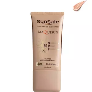 ضد آفتاب سان سیف کرم پودری و پرایمری مکیسان با SPF50 رنگی