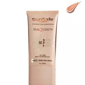 ضد آفتاب سان سیف کرم پودری و پرایمری مکیسان با SPF50 رنگی