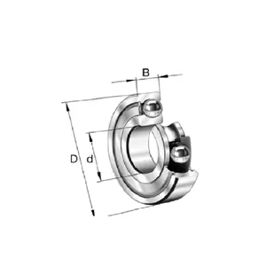 بلبرینگ شیار عمیق FAG کد 6200
