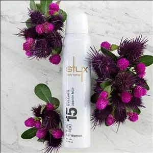 اسپری بدن حجم 200 میل زنانه کد 15 BVLGARI JUSMIN NOIR استایکس - STYX