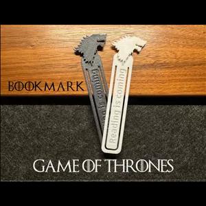 نشانگر کتاب طرح گیم اف ترونز