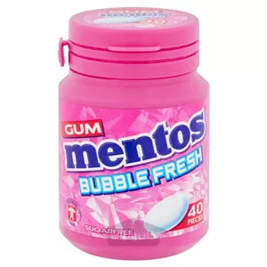 آدامس بشکه ای منتوس بادکنکی MENTOS مدل bubble Fresh