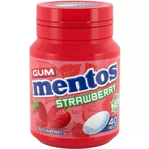 آدامس بدون قند منتوس با طعم توت فرنگی 40 عددی