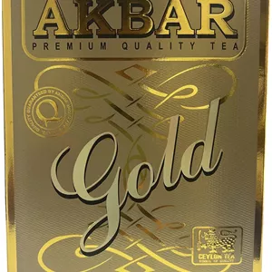 چای اکبر طلایی ساده سیلانی پاکتی 500 گرمی – AKBAR